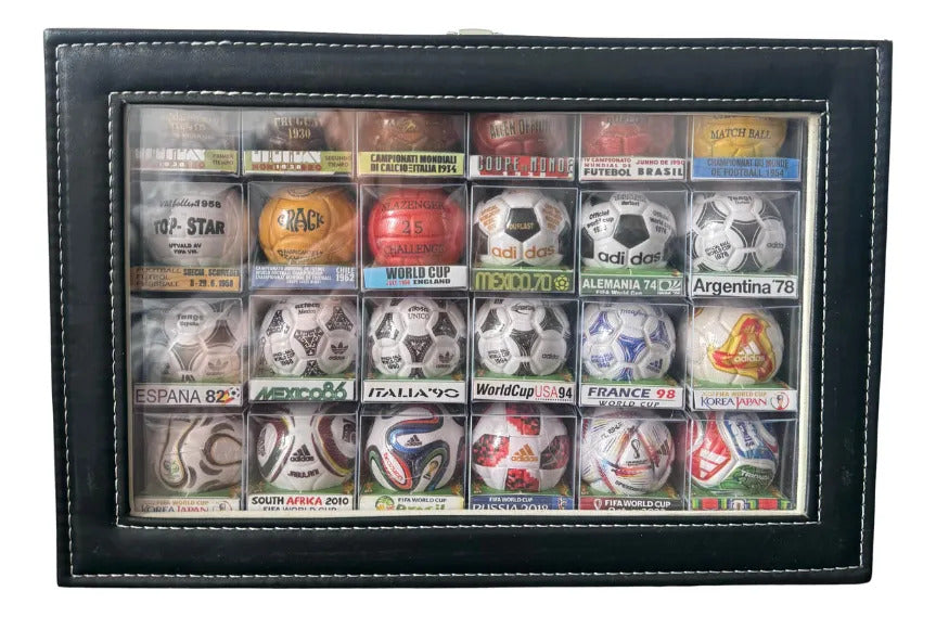 Set Completo Balones Mundiales de fútbol — Edición 4 cm
