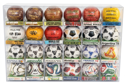 Set Completo Balones Mundiales de fútbol — Edición 4 cm